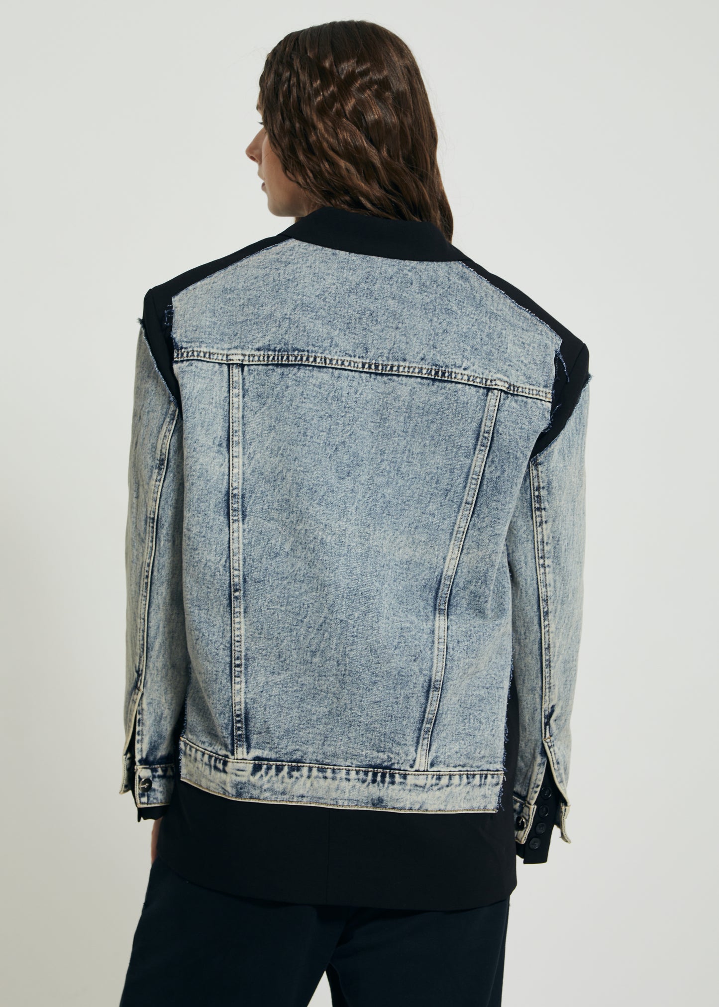 THE DENIM SPLICED BLAZER