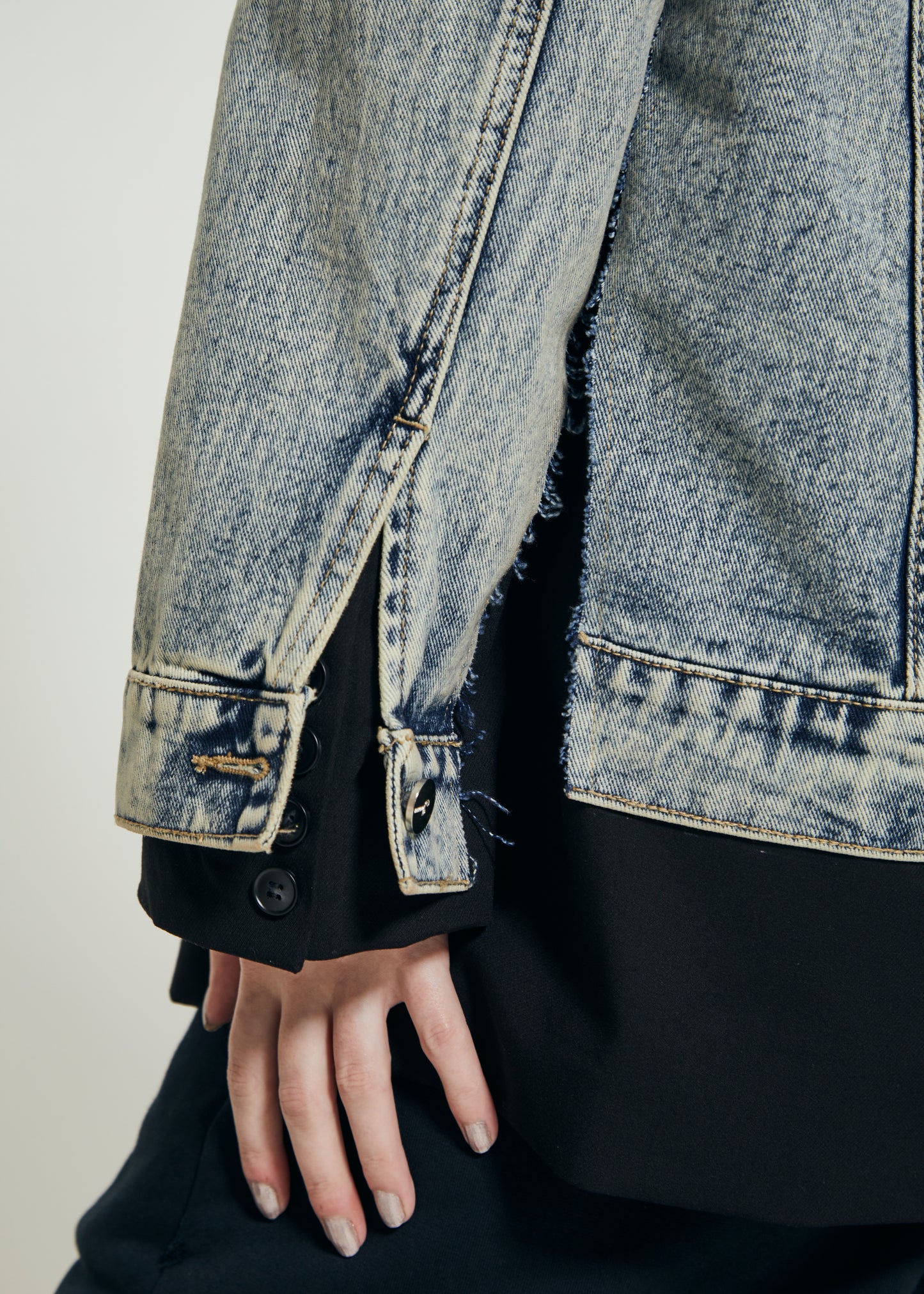 THE DENIM SPLICED BLAZER