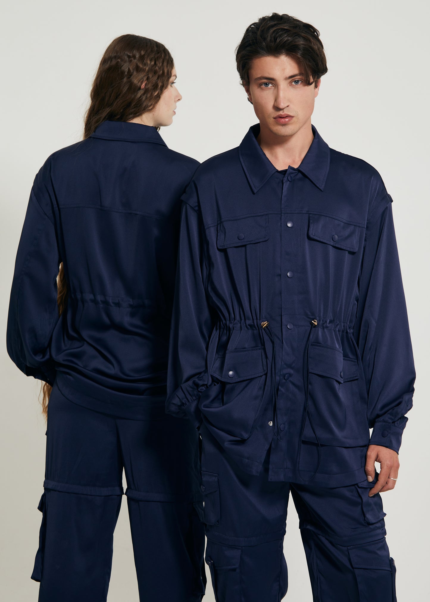 THE SATIN CARGO SHIRT