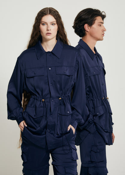 THE SATIN CARGO SHIRT