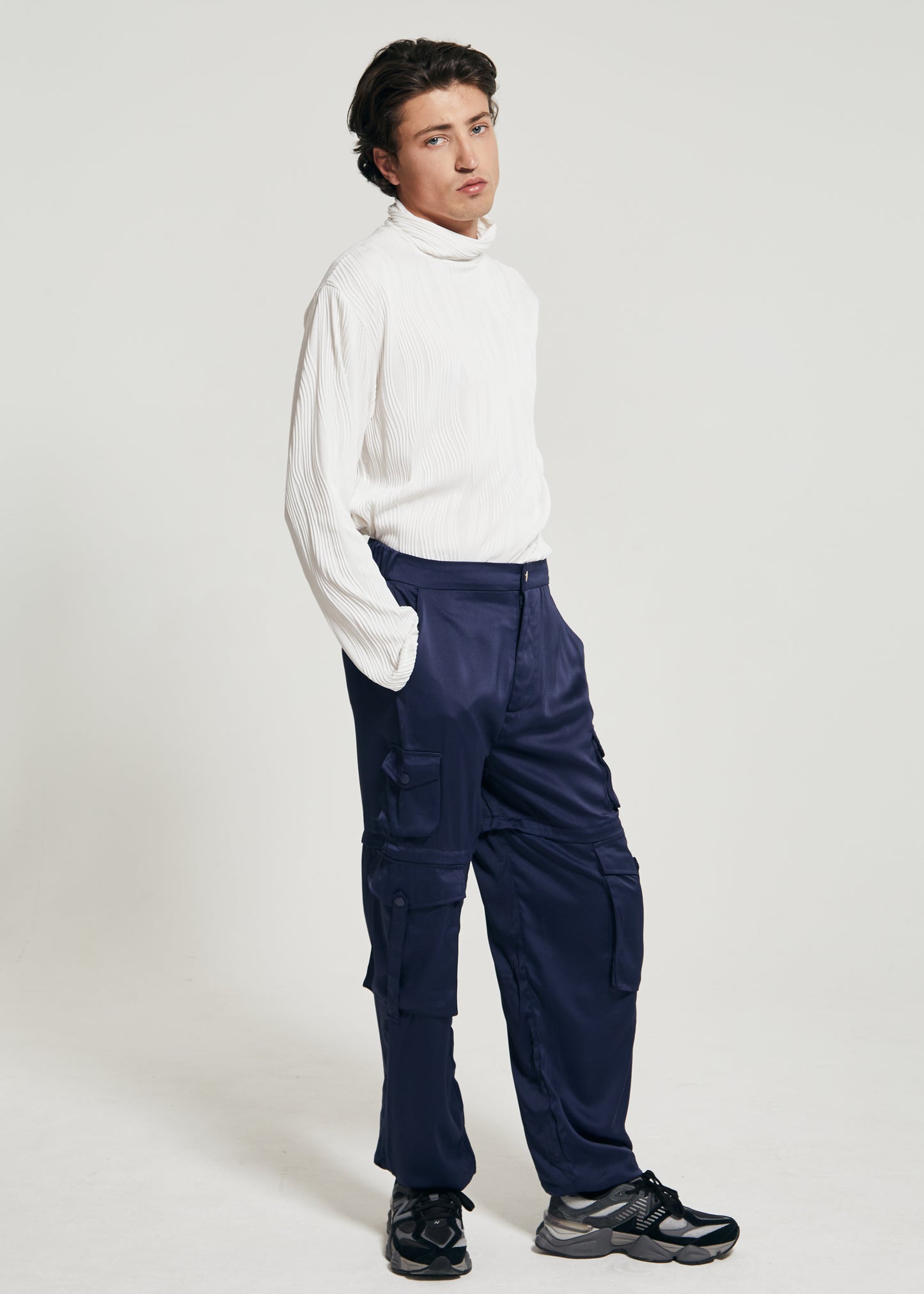 THE SATIN CARGO PANT